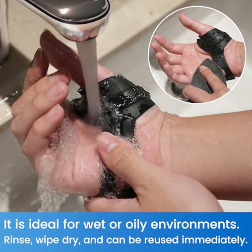 Velpeau Flexible CMC Thumb Brace for Osteoarthritis, Tendonitis, Left S Black,Left Hand Small