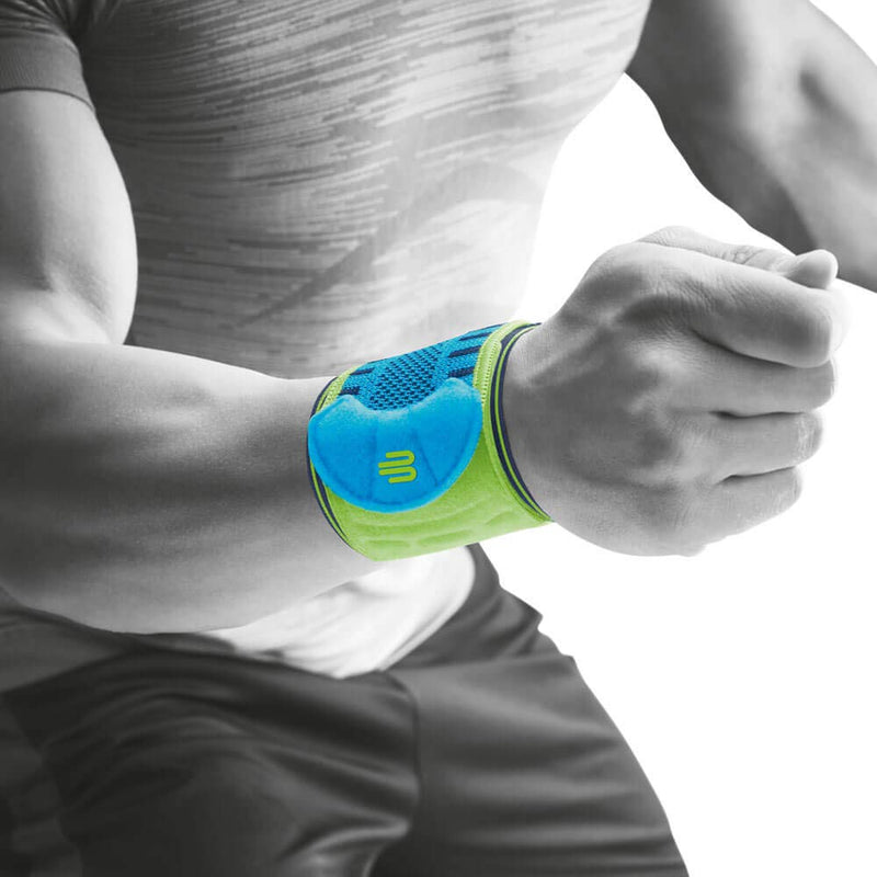 Bauerfeind Sports Wrist Strap - German Engineered Wrist Compression Support for Weightlifting, Crossfit, Tennis, Lifting - Adjustable Tightness Brace with 3D Airknit Fabric - 1 Per Box Rivera L/XL