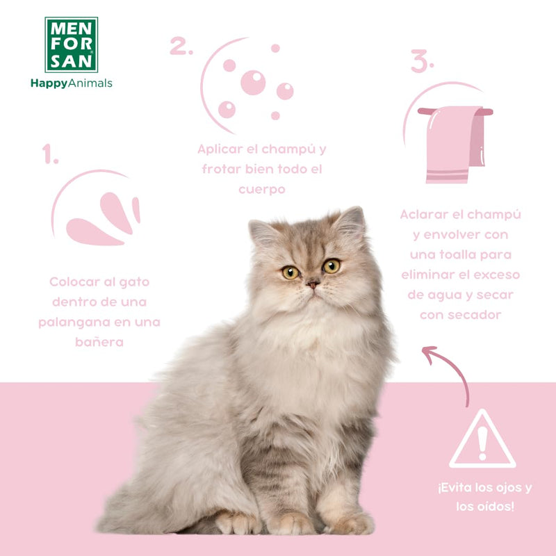 MENFORSAN Very mild shampoo for cats 1L, nourishes, softens and protects the fur - BeesActive Australia