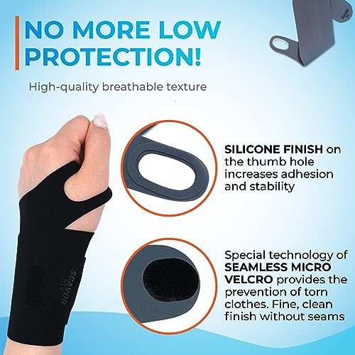 Wrist Brace for Carpal Tunnel – Thin Wrist Brace for Men and Women – Soft and Comfortable Wrist Compression Sleeve –Reusable Wrist Brace for Tendonitis (Grey-2 Pcs) Grey-2 Pcs