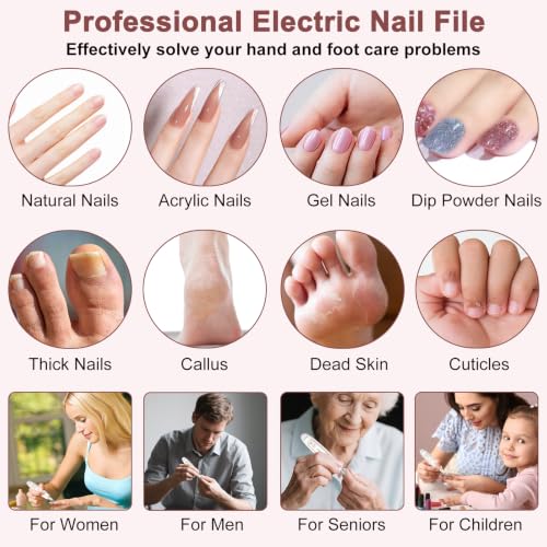 Toenail Grinder for Thick Toenails, Toe Nail Grinder for Men Women Seniors