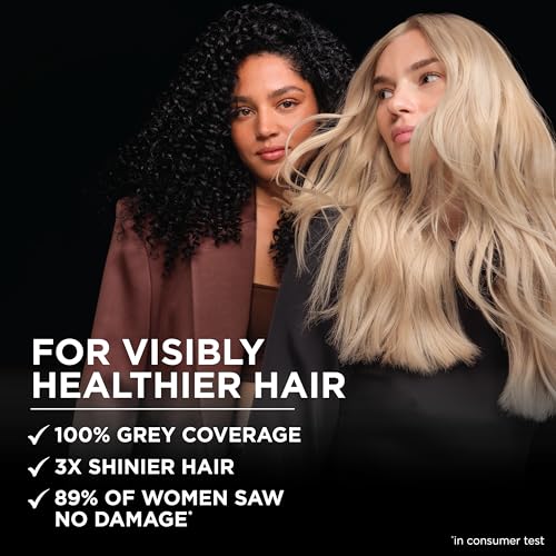 Garnier Olia Hair Color, Ammonia-Free Permanent Hair Dye, Oil-Powered Formula for 100% Gray Coverage and 3x Shinier Hair, Vegan & Cruelty Free, 3.0 Darkest Brown, 2 Count 1 Count (Pack of 2)