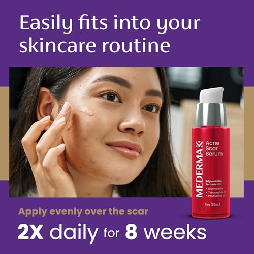 Mederma Acne Scar Serum, Triple-Action Formula with Niacinamide, 1 Fl Oz