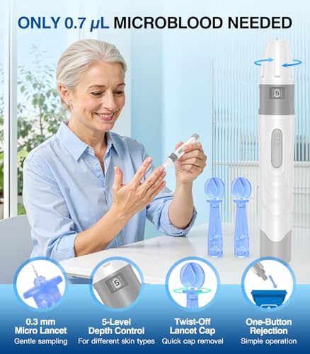 Medilax Blood Glucose Monitor Kit, Blood Sugar Testing Kit with 100 Strips