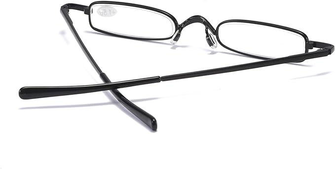 [REAVEE] Reading Glasses, Mini Size Frame, Metal, Compact, Stores in Pocket, Lightweight, Unisex, Stylish, Case Included, Frequency "+1.0 to +3.5" - BeesActive Australia