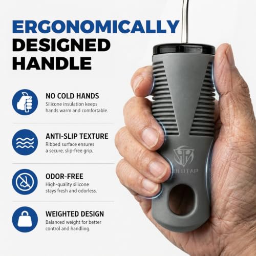 Holotap Adaptive Utensils for Hand Tremors,Elderly 270° Adjustable 4PCS Gray