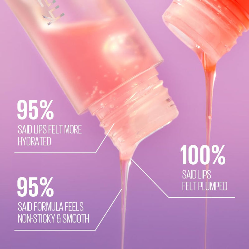 Kaja Lip Plumping - Juicy Glass 03 Apricot Allure | Hydrating, Feel Plumped and Lightweight with Vitamin Tree Fruit Oil, Vegan, Cruelty-Free, Clear Tint Stain Shine Gloss Plumper, Long Lasting