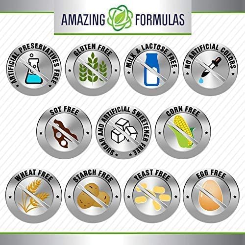 Amazing Formulas Black Currant Oil 1500 Mg Per Serving | Softgels | with GLA (Gamma-Linolenic Acid) | Non-GMO | Gluten Free (1 Pack, 100 Count) 1 Count (Pack of 1) - BeesActive Australia