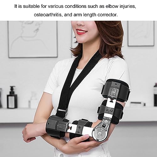 Hinged ROM Elbow Brace with Sling, Adjustable Post-OP Stabilizer Splint