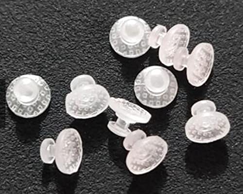 10 Pcs Transparent Orthodontic Composite Lingual Buttons Dental Bondable Round Base