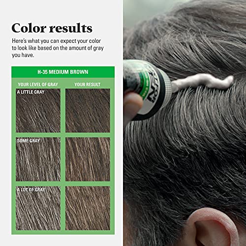 JUST FOR MEN Shampoo-In Color, Hair Color, Medium Brown H-35 (3 Pack) 1 Count (Pack of 3)