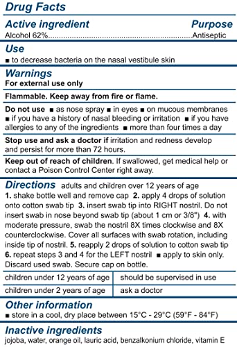 Nozin® Nasal Sanitizer® Antiseptic 12mL Bottle | Kills 99.99% of Germs | 60+ Applications | Trusted by Hospitals | Made in the USA