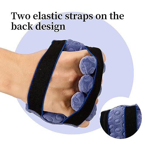 2 Pack Hand Contracture Cushions Palm Grip for Elderly Suitable for elderly stroke patients with hemiplegia arthritis.and skin damage hand palm grip pads, and hand splints (Purple)