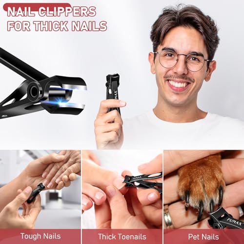 Toenail Clippers for Thick Toenails with Wide Jaw Opening