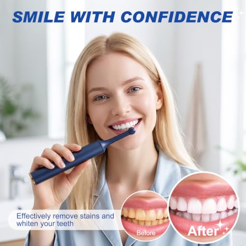 Tooth Polisher, Tooth Whitening Kit for Teeth Cleaning and Whitening Blue 1 Count (Pack of 1)