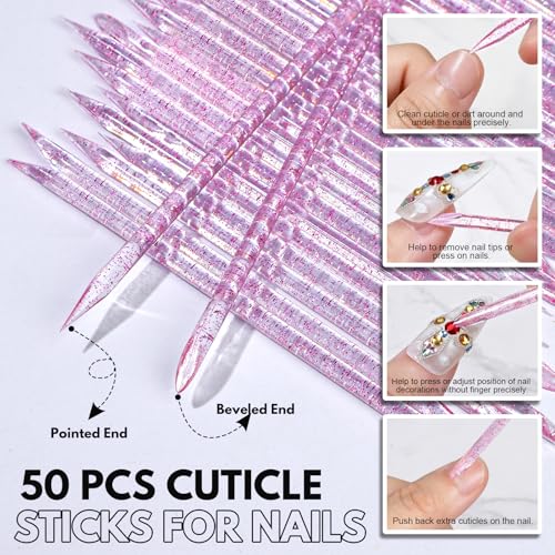 FANDAMEI Cuticle Kit, Cuticle Trimmer, 54Pcs Manicure Kit For Women