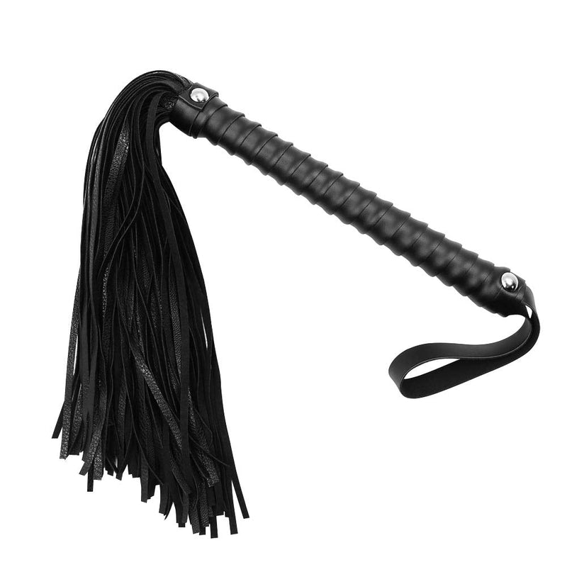 SM Leather Short Nail Black Belted Sexy Fun Whip Flirting Fantasy Sex Toys Fetish Hand Paddle Kinky Restraint Bondage Sex Role Play - BeesActive Australia