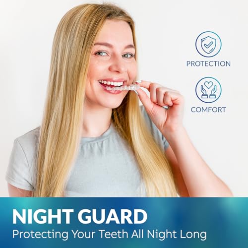 Mouth Guard for Grinding Teeth at Night: Custom Fit Sleeping Mouthguards for Grinding & Clenching - Moldable Nighttime Guards for Men and Women with 12 Cleaning Tablets 4