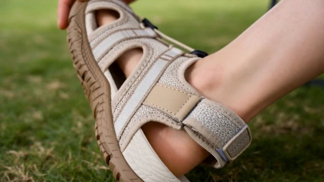 Bravover Womens Orthopedic Walking Sandals Arch Support Sport Sandals 8 Lightblue