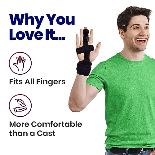 ARMSTRONG AMERICA Metacarpal Finger Splint Hand Brace (Left LAR) + Trigger Finger Splint (Large)