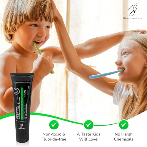 Natural Toothpaste w Nano Colloidal Silver 3.4oz - Refresh Mint - Pack of 2 3.4 Ounce (Pack of 2)