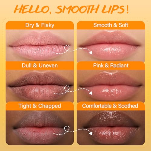 Turmeric Lip Scrub for Dark Lips Vitamin C Lip Scrubber Exfoliator