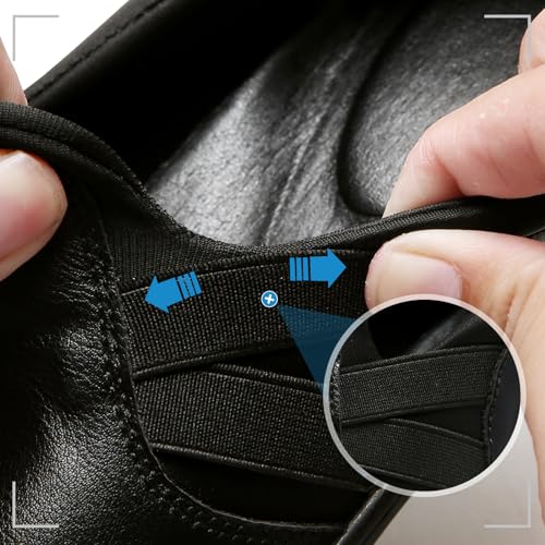 UZB Orthopedic Loafers for Women Slip on Shoes Comfortable Casual Dress Shoes with Memory Foam 8 Black