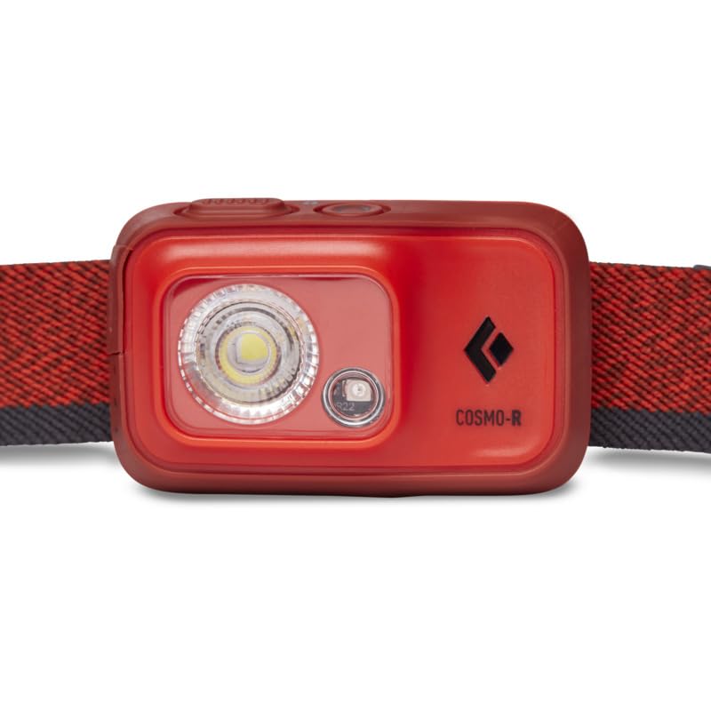 BLACK DIAMOND Cosmo 350-R Rechargeable LED Headlamp, Waterproof and Dimmable for Camping, Hiking, Running, with Red Light Headlamp Mode, Octane One Size - BeesActive Australia