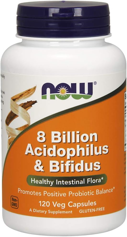 Now Foods, Acidophilus and Bifidus 8 Billion 240 Capsules