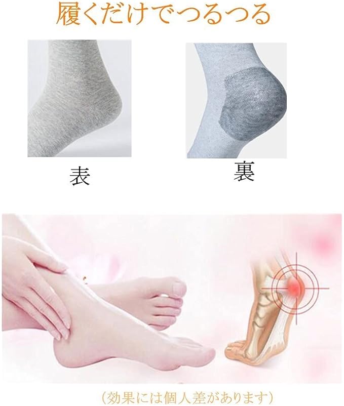 Sweetimes No.149 Heel Moisturizing Socks, Smooth Heel, Prevents Cracking, Exfoliating Care, Set of 3 Colors (Sleeping Heel Supporter, Unisex) - BeesActive Australia