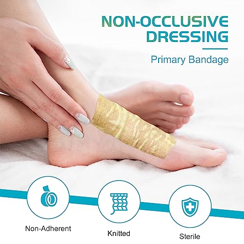 Xeroform Petrolatum Dressing Non-Adherent Occlusive Fine Mesh Gauze Pad, Gentle Patch for Burns, Laceration, Surgical Incisions & Skin Grafts (4"x4" Pack of 25) 4"x4" pack of 25