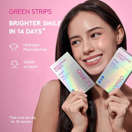 InoPro 2-in-1 Teeth Whitening Strips Kit 28 Treatments - Advanced Teeth Whitening Kit (14 Treatments) + Innovative Teeth Whitening Kit (14 Treatments)