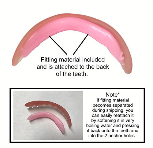 Instant Smile Flex 2pk - Bright White Shade - One Size Fits Most. Fix Your Smile At Home in Minutes! Comfortable Upper Cosmetic Veneer for A Perfect Smile! 1 Count (Pack of 2)