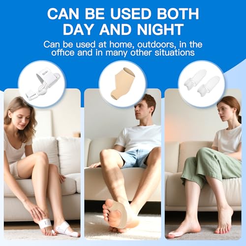 Bunion Corrector For Women Men Big Toe Adjustable Bunion Relief Big Toe Straightener Hallux Valgus Corrector Bunion Splint Brace Effective Pain Relief Day Night Use