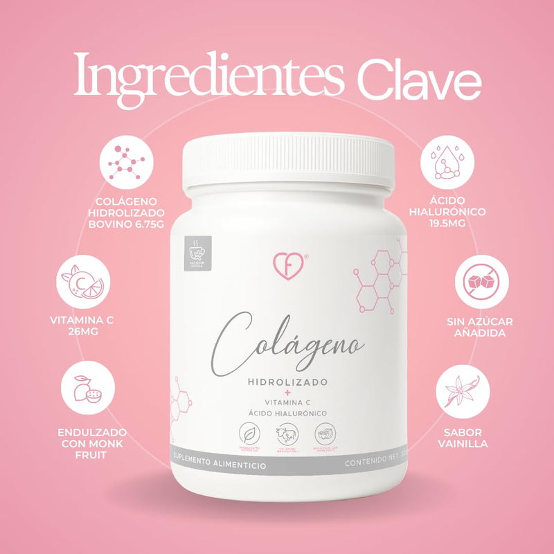 Caro FIT - Hydrolyzed Collagen Powder with Vitamin C and Hyaluronic Acid 500 g