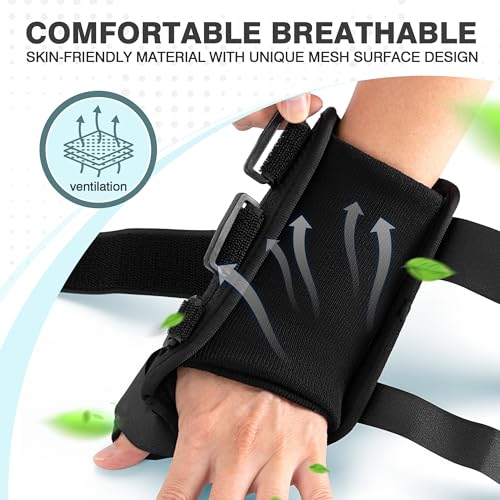 Medibot Wrist Brace & Thumb Spica Splint, for De Quervain's Tenosynovitis, Tendonitis, Carpal Tunnel & Arthritis Wrist Support Thumb Splint (Right Hand - Large) Right-L