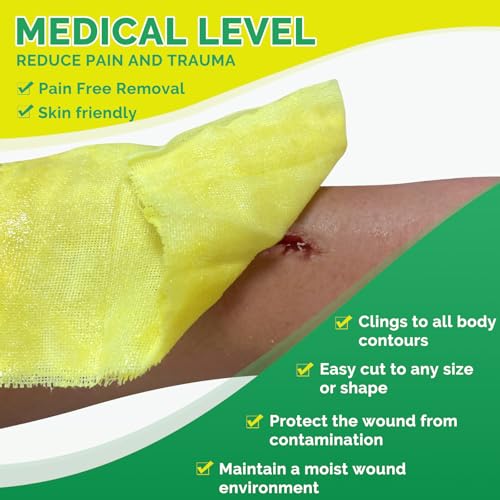 Xeroform Petrolatum Dressing 4"x4" 25 Individual Pack Non Stick Gauze Pads, Medical Grade Non-Adherent Mesh Gauze Wound Dressing for Wound Care, Burns, Lacerations, Skin Grafts 4“ x 4”(25 Packs)