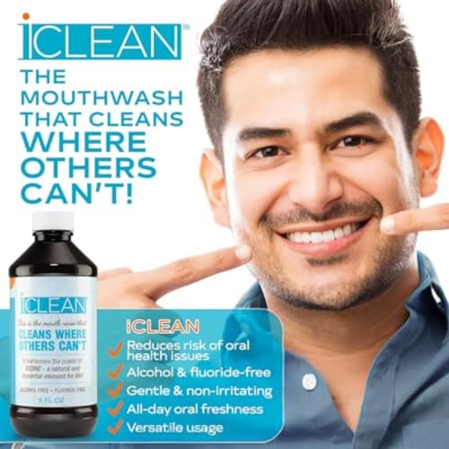 Mouthwash - Fluoride & Alcohol-Free Rinse | Harness the Power of Iodine | Molecular Iodine Mouth Rinse for Clean Oral Care | Gargle for Bad Breath & Oral Wellness | Cleans Where Others Can't 1
