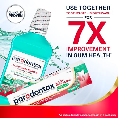 Parodontax Active Gum Repair Breath Freshener Toothpaste, 3x3.4 oz
