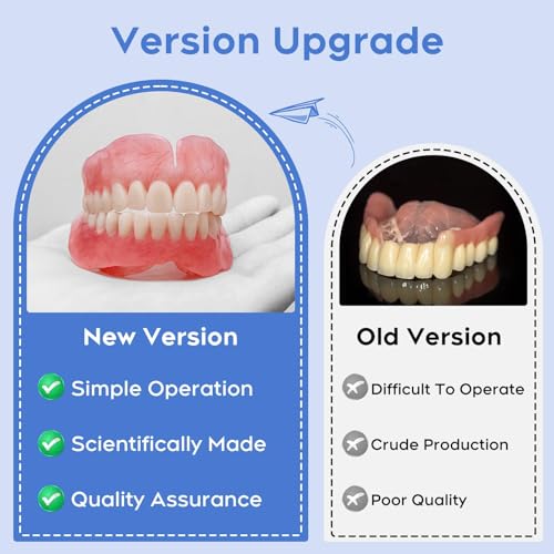 Do It Yourself Dentures Fake -Teeth Top and Bottom Temporary Teeth-DIY Denture Kit-Temporary Denture Kit for Women and Men-Tooth Replacement Kit-Create Your Perfect Smile at Home-20251203