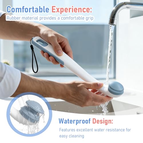 Toilet Aids for Wiping Bottom for Elderly & Limited Mobility – 16.5" Ergonomic Bottom Buddy Wiping Aid with Secure Clamp, Butt Wiper Tool for Women & Men, Waterproof Easy-Clean
