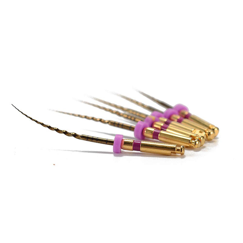 Easyinsmile X-Pro Gold Protaper NITI Rotary Files, 6PCS Endo Controlled Memory Files (S1 25MM) S1 25MM