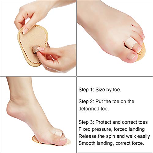 BBTO 12 Pcs Budin Toe Splint Hammer Toe Straightener Support for Men Women