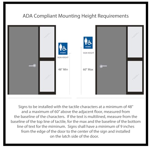 Nap Tags ADA Exam Room Sign, Tactile Braille, Black 6-10 #6-10