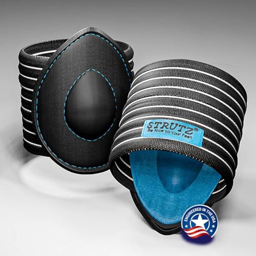 Strutz Sole Angel - The Original Patented Arch Support and Compression Technology - Plantar Fasciitis Support - Ease Discomfort and Improve Mobility - Metatarsal Foot Pads for Women and Men - 1 Pair
