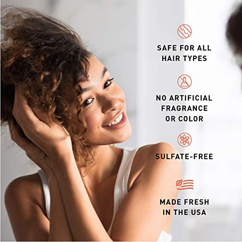 Just Nutritive Hair Loss Conditioner, Natural Hair Regrowth for Thinning Hair, Cleanses, Hydrates, Strengthens, and Nourishes Scalp, Improves Hair Volume and Texture, Sulfate-Free, Color Safe, 16 oz.