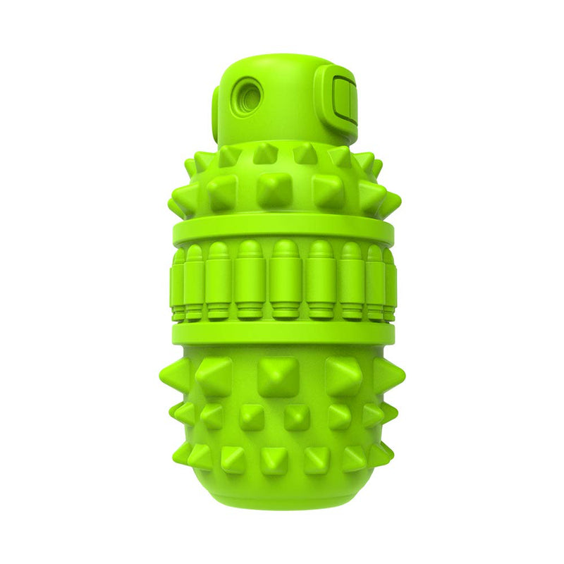 PIFFZEDO Dog Toys for Aggressive Chewers Tough Dog Squeaky Toys for Large Medium Breed Interactive Durable Natural Rubber Dog Chew Toys Dog Birthday Toy Dog Toothbrush (Green,Large) Green - BeesActive Australia