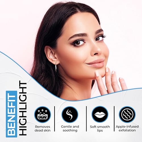 2 in 1 Lip Care Kit with Blueberry Lip Scrubber Exfoliator 28g and Strawberry moisturizing lips balm 20g – lip lightening for dark lips, Dry, Chapped, Cracked Lips (48g) Strawberry And Blueberry