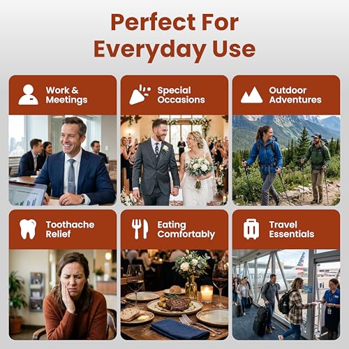 Zinc Oxide Eugenol Dental Cement, Temporary Dental Care Kit for Tooth Repair, Tooth Cement for Crown, Bridges and Missing Tooth, Improving Smile Orange