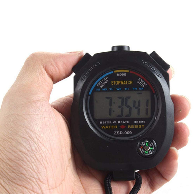 12 Pack Multi-Function Electronic Digital Sport Stopwatch Timer, Large Display with Date Time and Alarm Function,Suitable for Sports Coaches Fitness Coaches and Referees 12pack